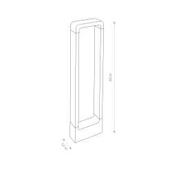 Lampa ogrodowa THIKA LED 9118 Nowodvorski IP54 - zdjęcie 2
